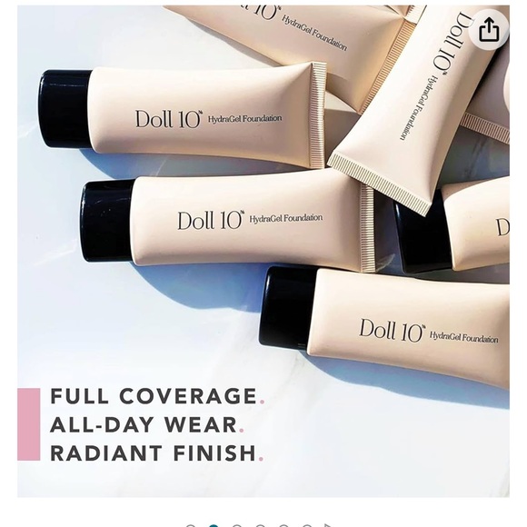 Doll 10 HydraGel Foundation retails $48 New! color Deep - Picture 2 of 6